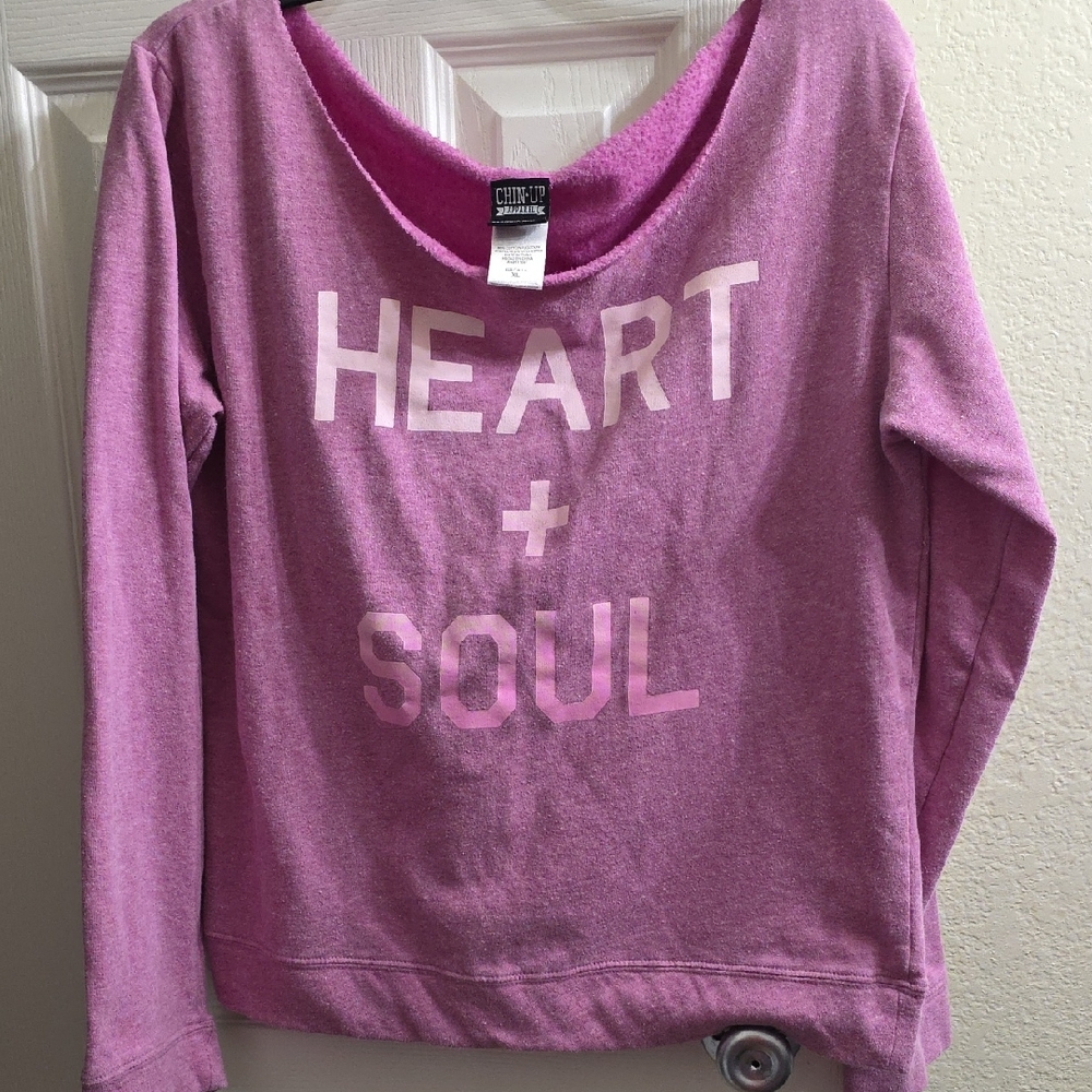 Chin Up Apparel Women's Purple Sweatshirt Size XL